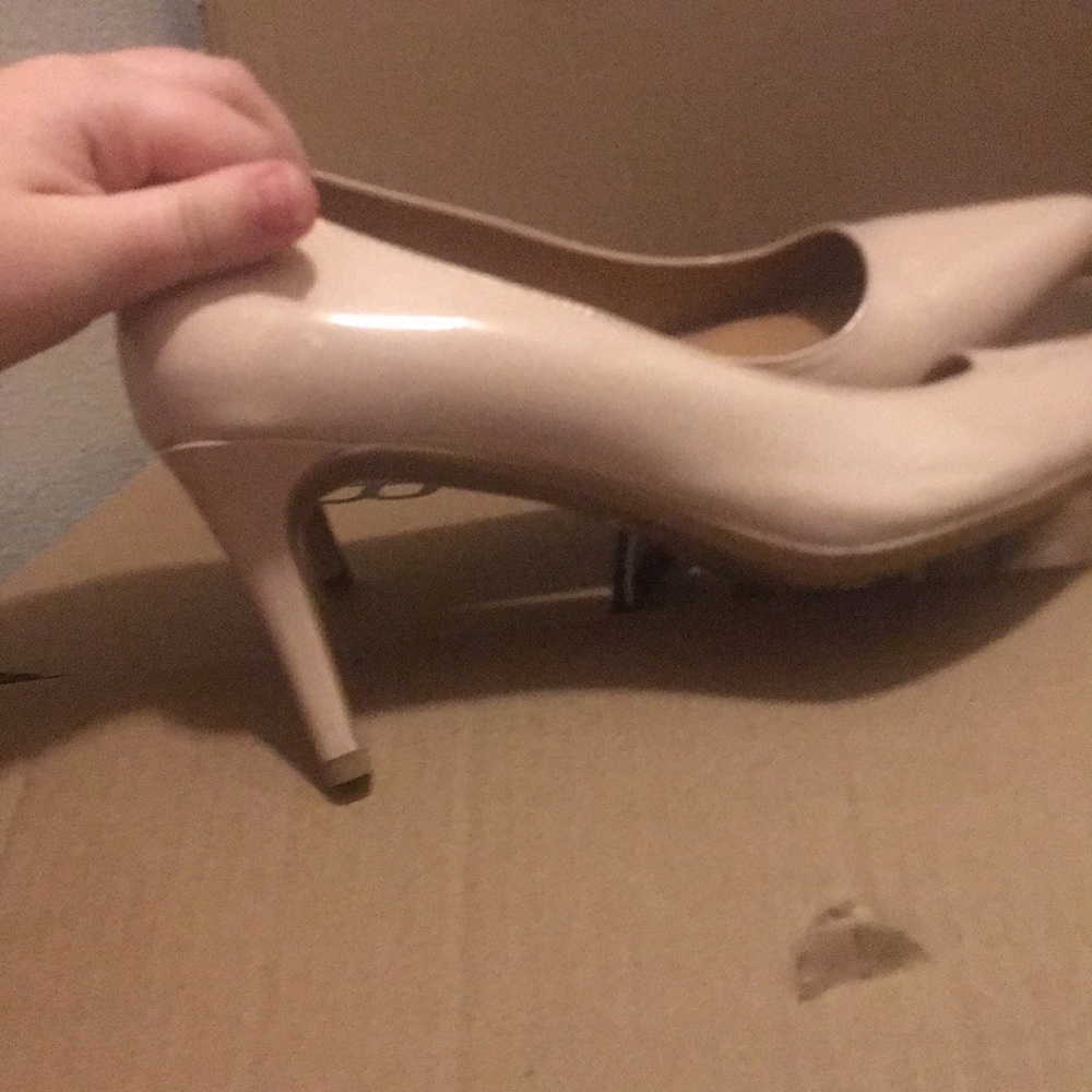 Calvin Klein nude heels